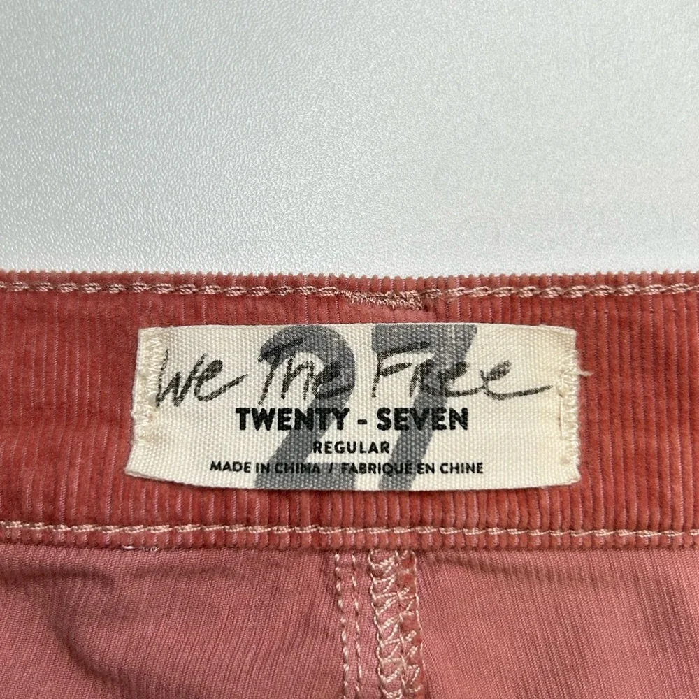 We the Free Corduroy Skinny Pant Size 27 Raw Hem Modern Mauve‎ Boho Chic Classic